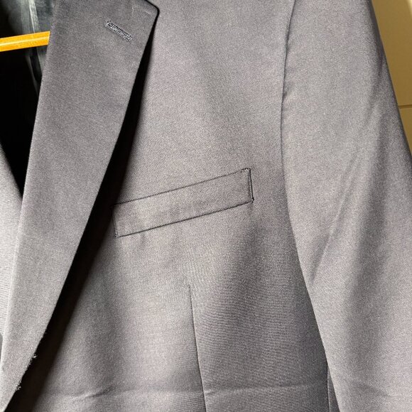 Austin Reed Mens Dillards Blue Worsted Wool Blazer Jacket 48R Gold Buttons - Picture 11 of 15